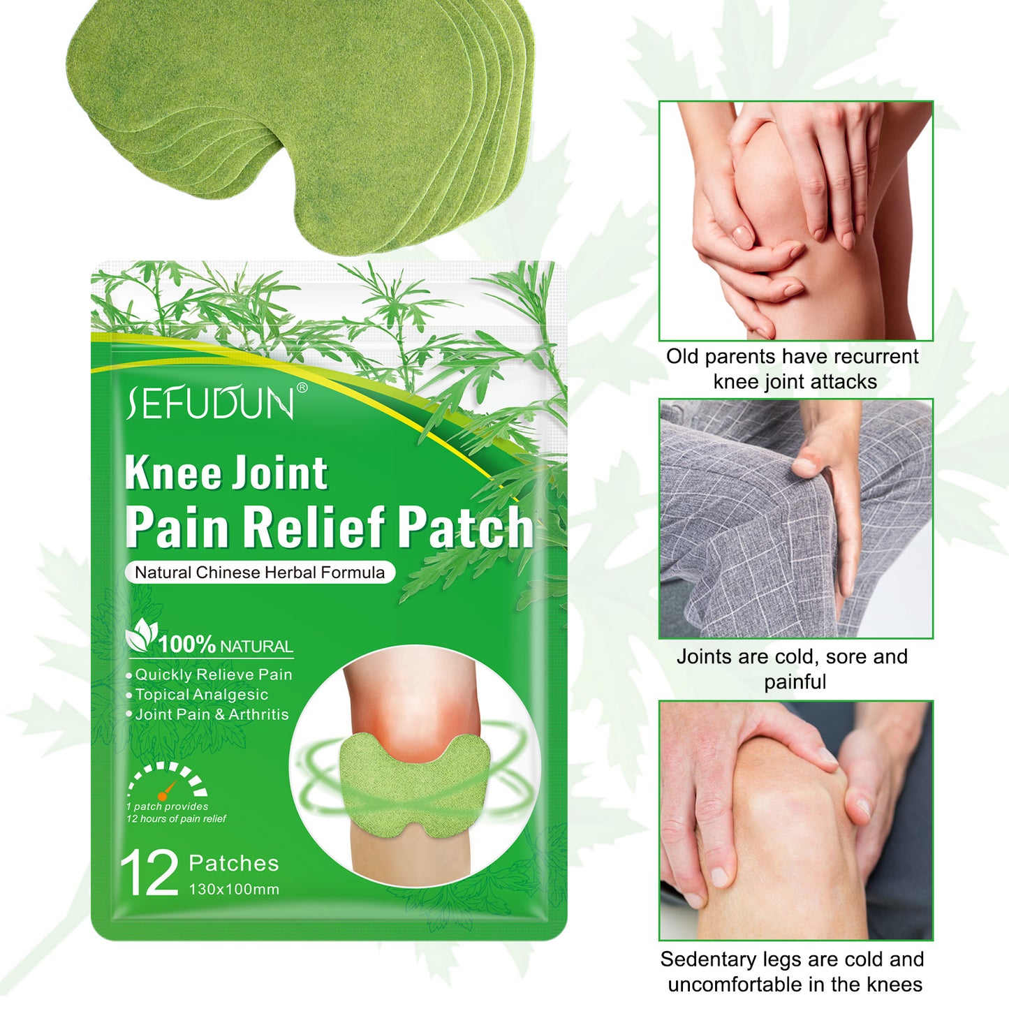 Clevorae Natural Knee Joint Patches