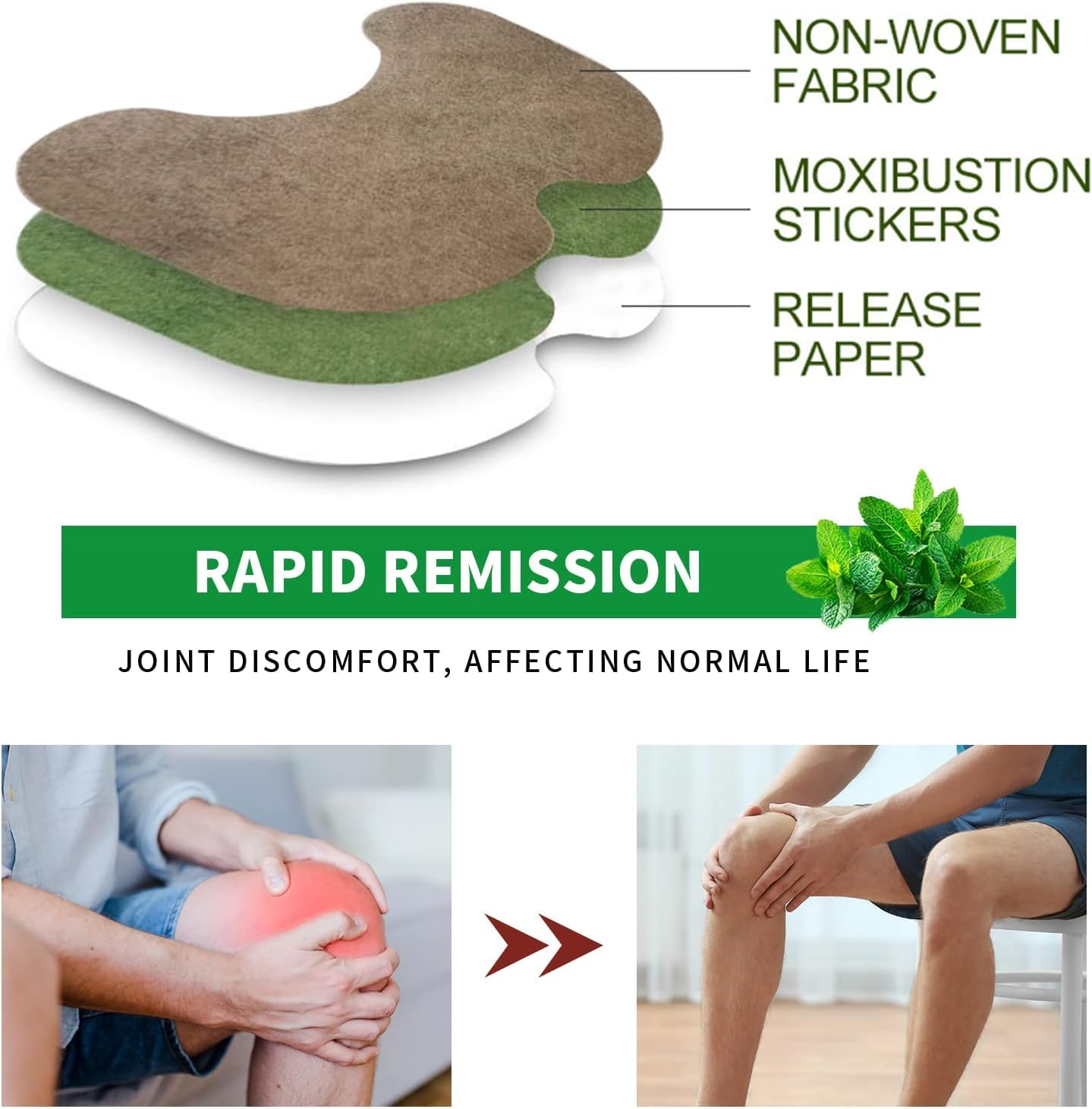 Clevorae Natural Knee Joint Patches