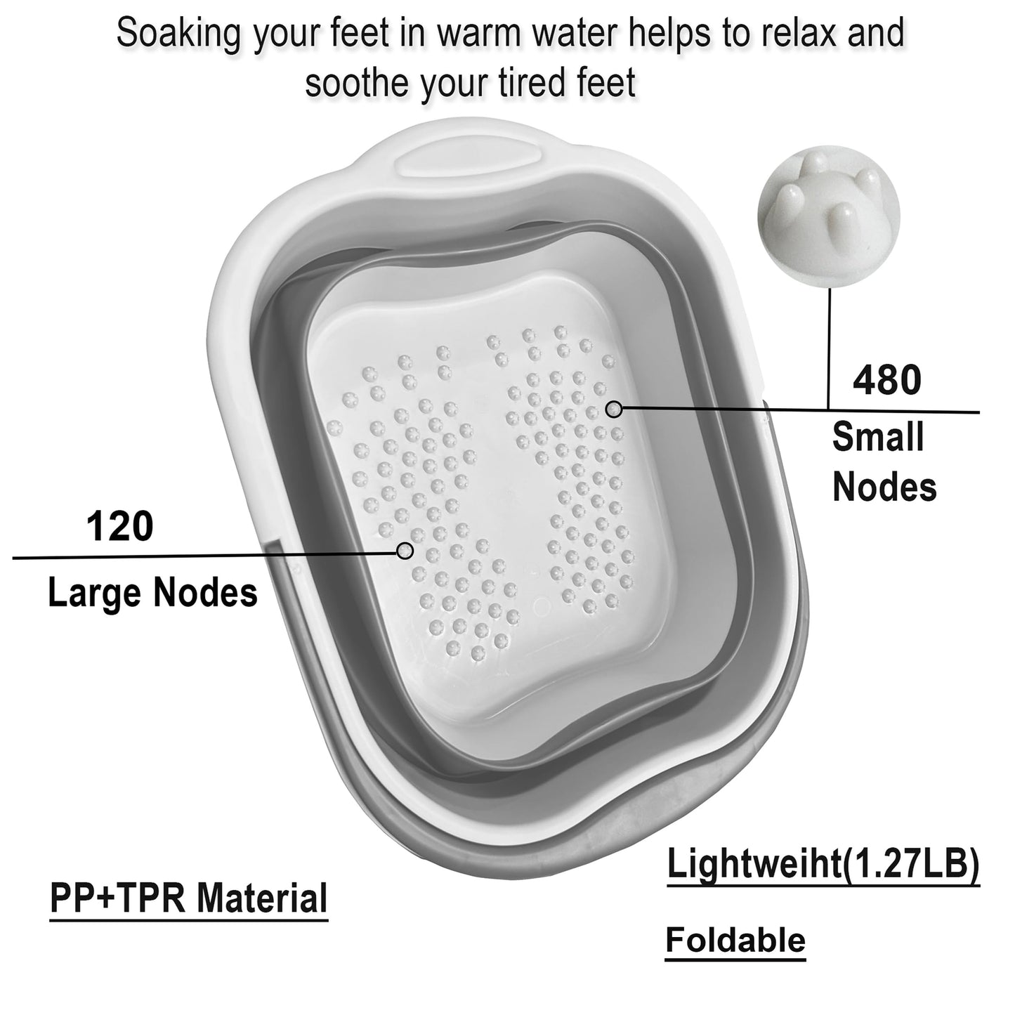 Collapsible Foot Soak Tub